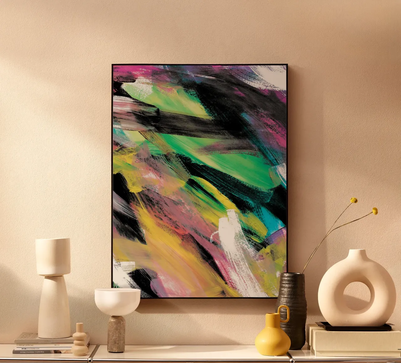 Abstract Artwork Colourful #1 alluminio dibond da kathrinmay