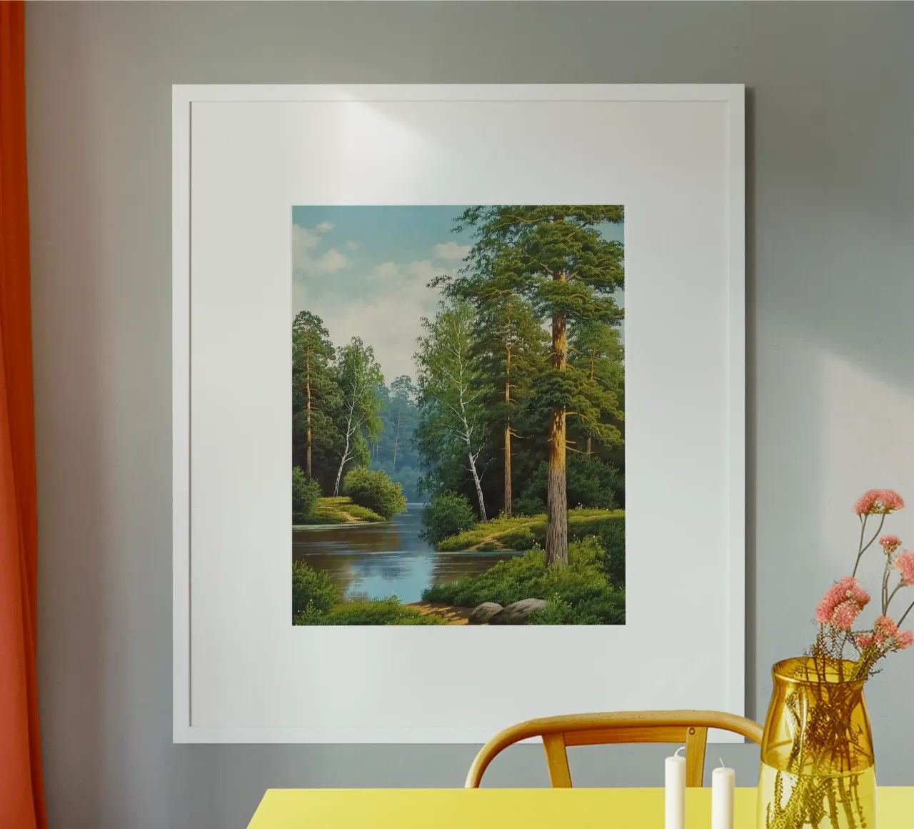high tree lake in nature poster da chaodays