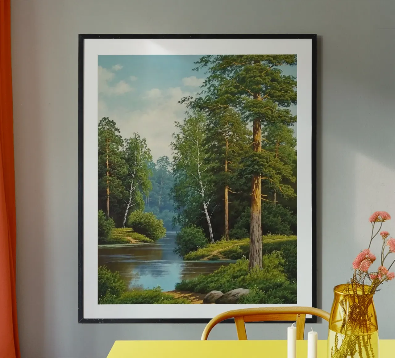 high tree lake in nature poster da chaodays