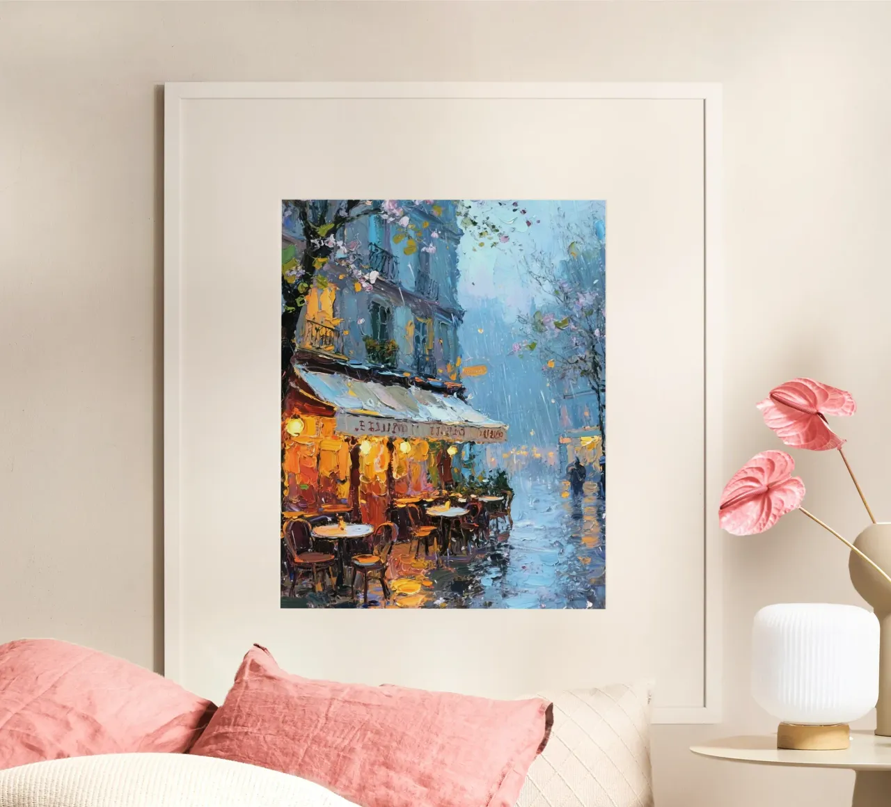 raining in coffee poster da chaodays