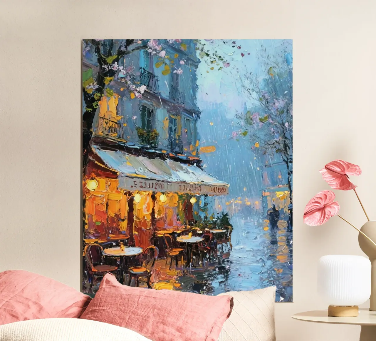 raining in coffee poster da chaodays