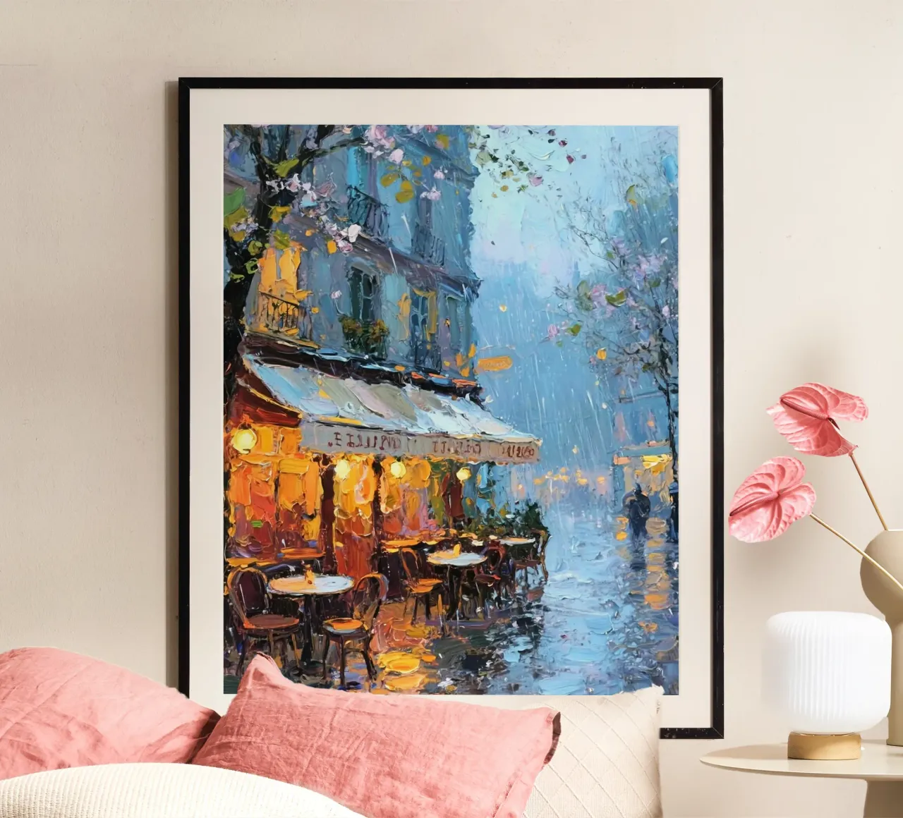 raining in coffee poster da chaodays