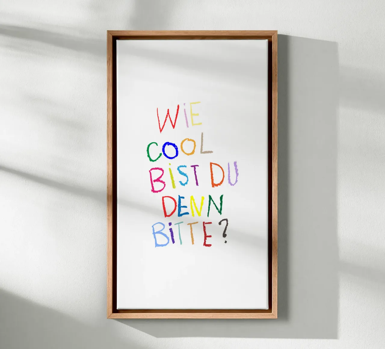 How cool are you please - colourful canvas by Brushmeetspaper