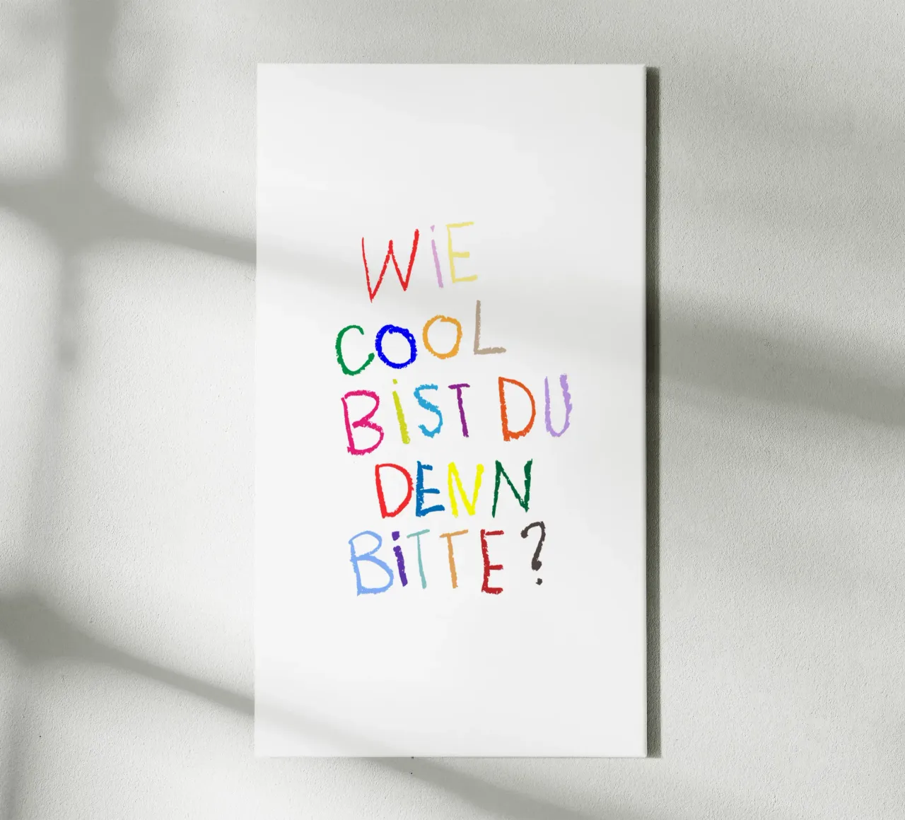 How cool are you please - colourful canvas by Brushmeetspaper