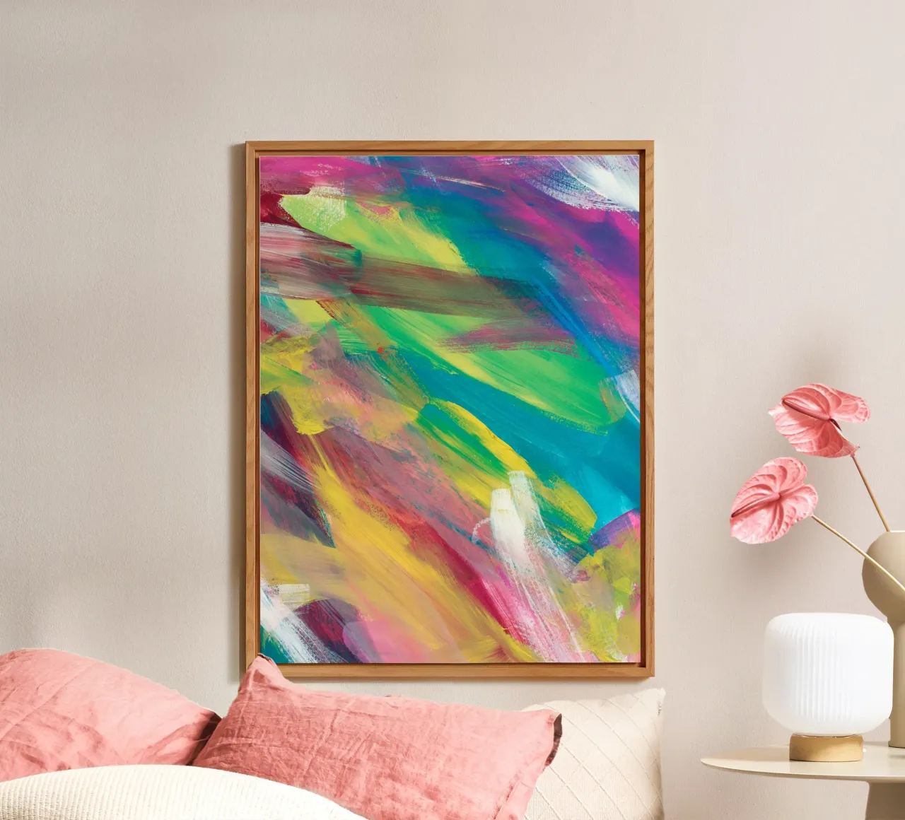 Abstract Artwork Colourful #2 alluminio dibond da kathrinmay