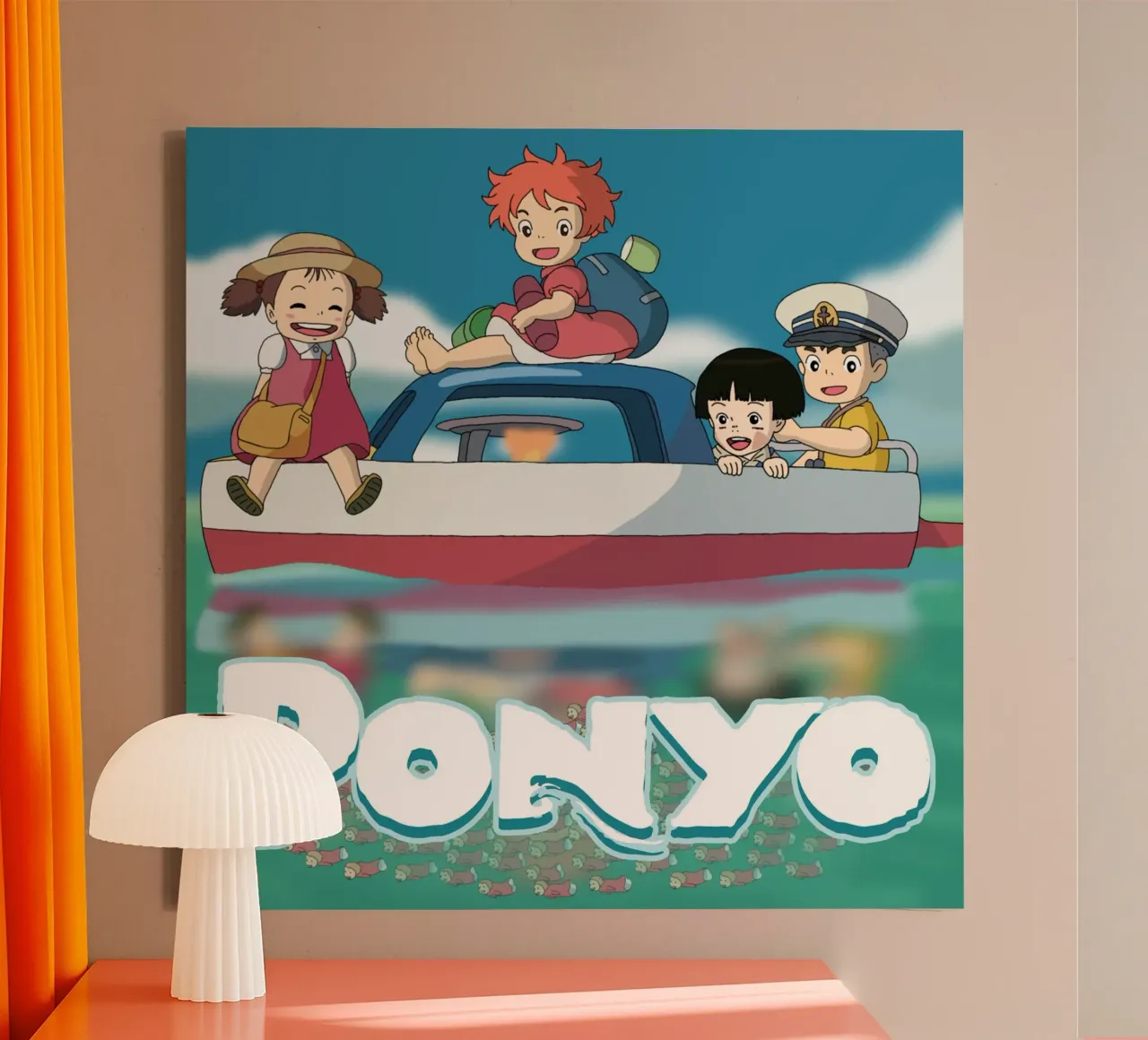 Neem een boot met vrienden canvas met Baklijst van sophielouise.designs