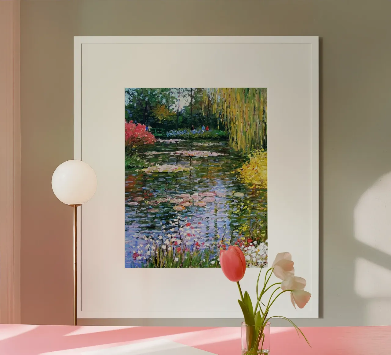 color gradient lake poster da chaodays