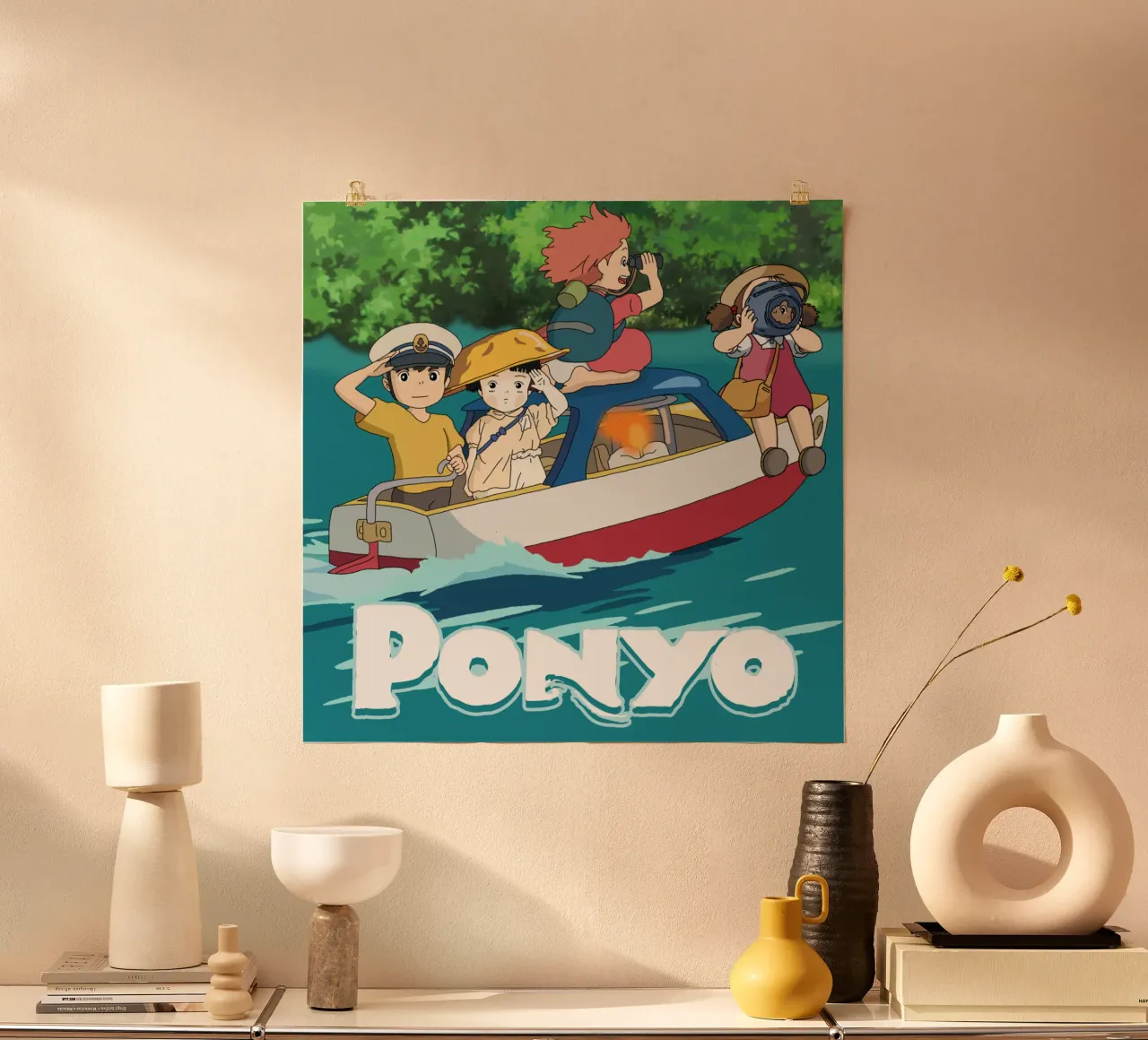 Maglietta classica Ponyo And Friends poster da sophielouise.designs
