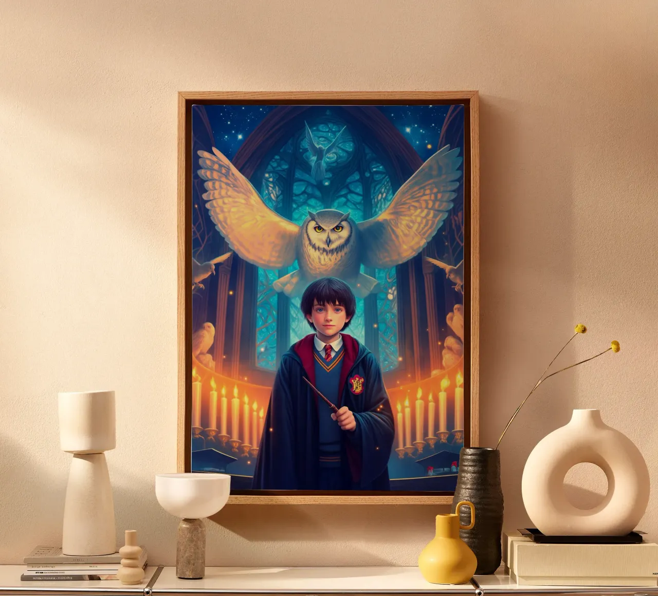 Harry Potter canvas met Baklijst van Voxel Visionaries