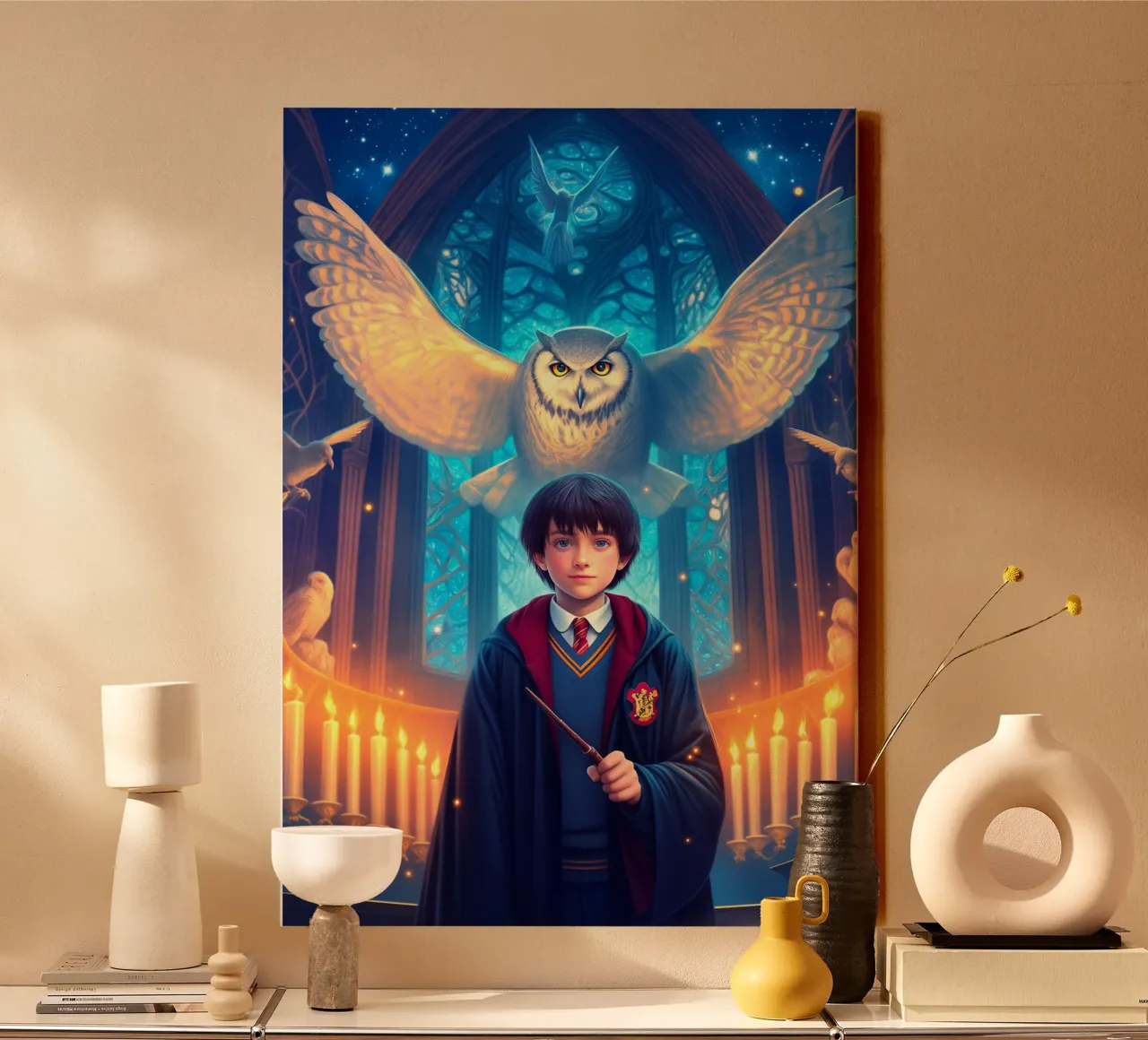 Harry Potter canvas met Baklijst van Voxel Visionaries
