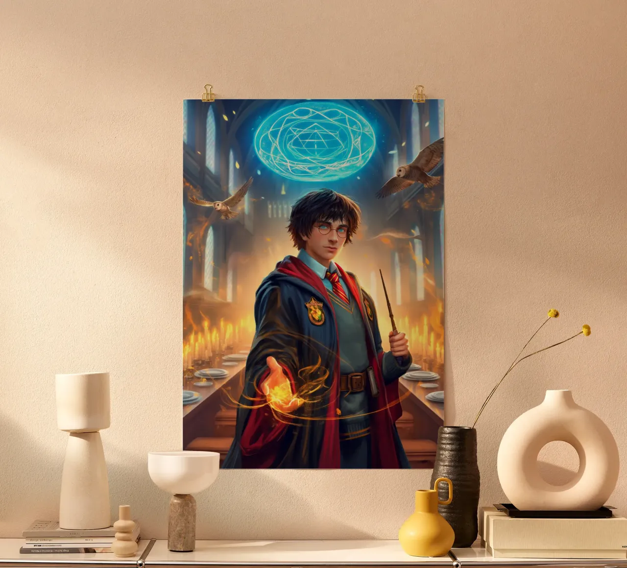 Harry Potter poster da Voxel Visionaries