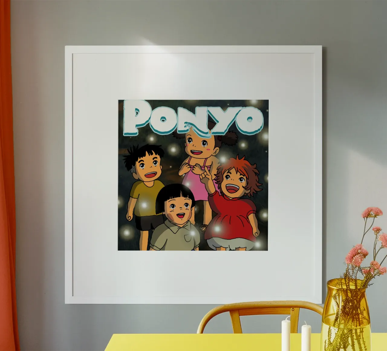 Vedere le stelle con gli amici poster con telaio in alluminio da sophielouise.designs