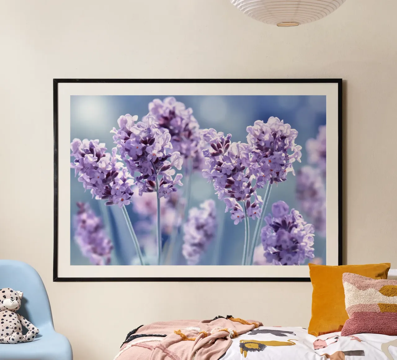 Lavanda poster con telaio in legno da Atteloi