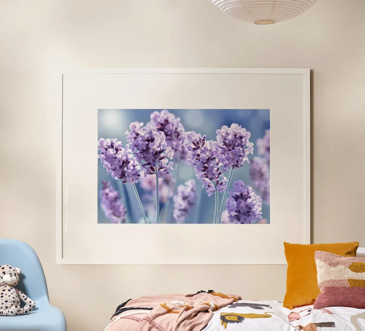 Lavanda poster con telaio in legno da Atteloi