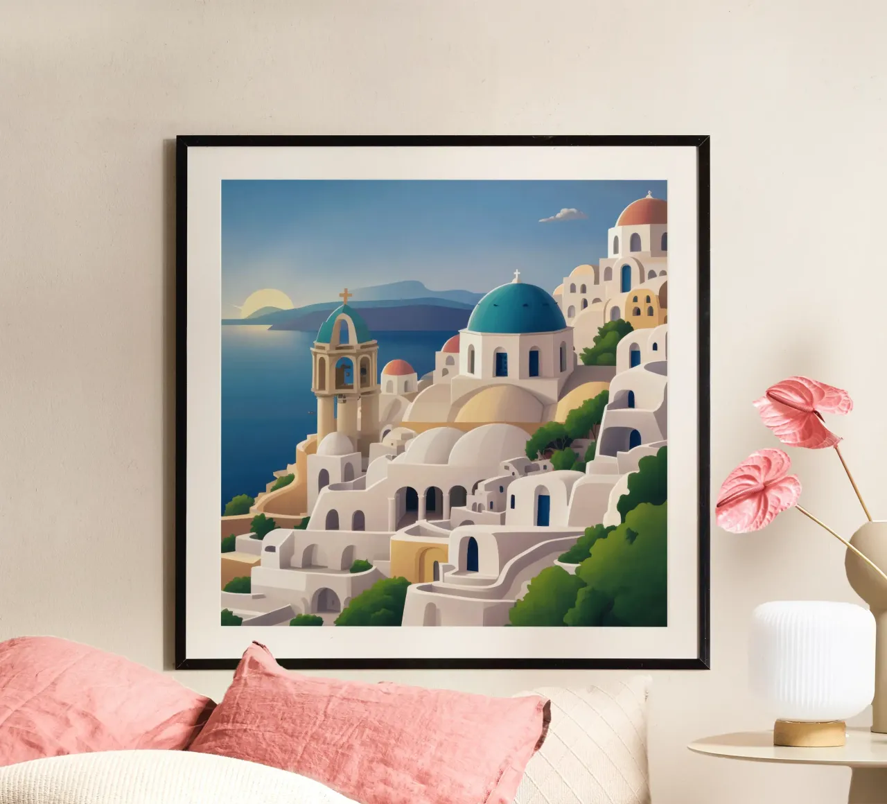 Paradies am Meer in der Ägäis Poster von Heaven Craft