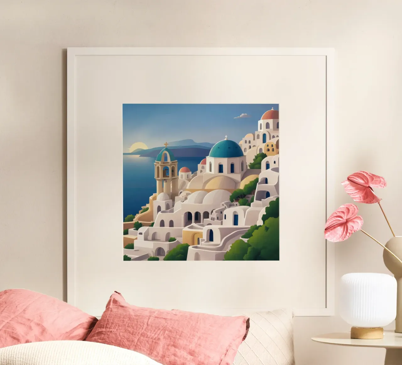 Paradies am Meer in der Ägäis Poster von Heaven Craft