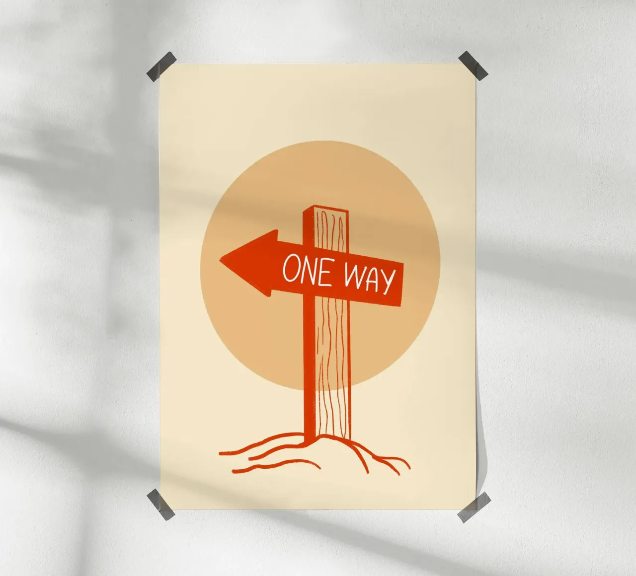 One Way Christian Art Print, Jesus Art poster by vintagepod