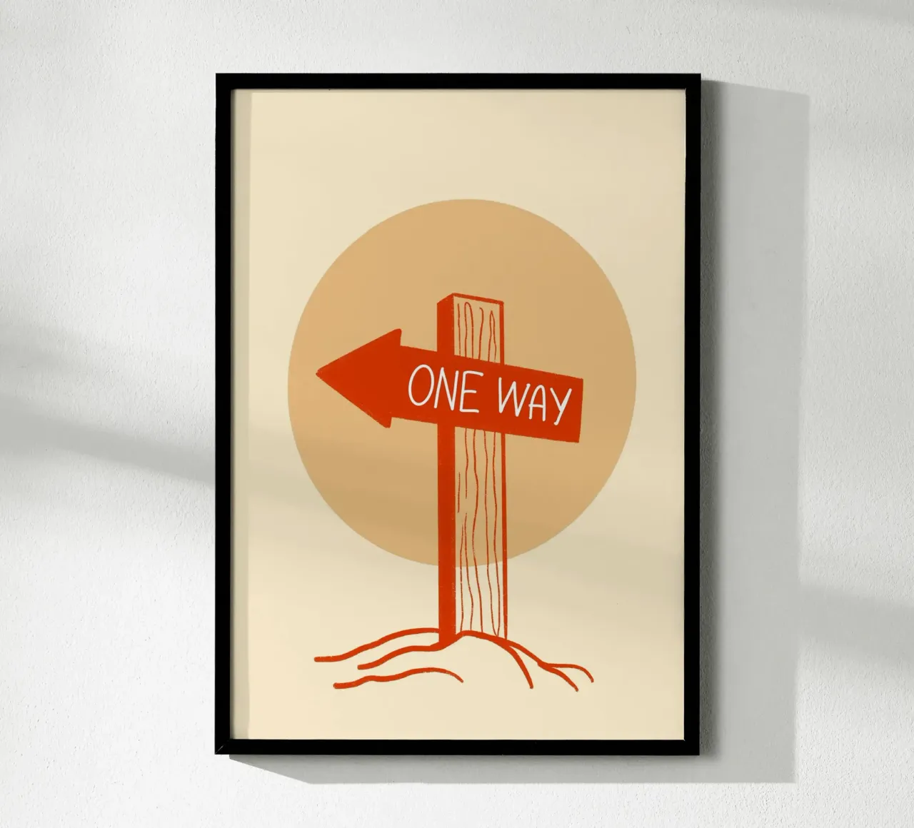 One Way Christian Art Print, Jesus Art poster by vintagepod