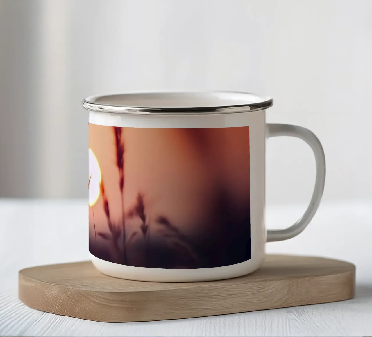 Glowing Sun tazza in smalto da treechild