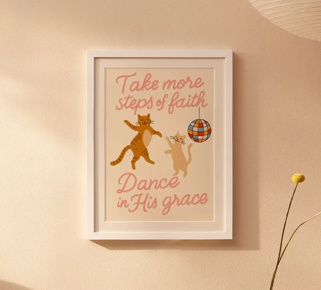 Dancing Cats Christliche Kunst, Glaube & Gnade Poster von vintagepod