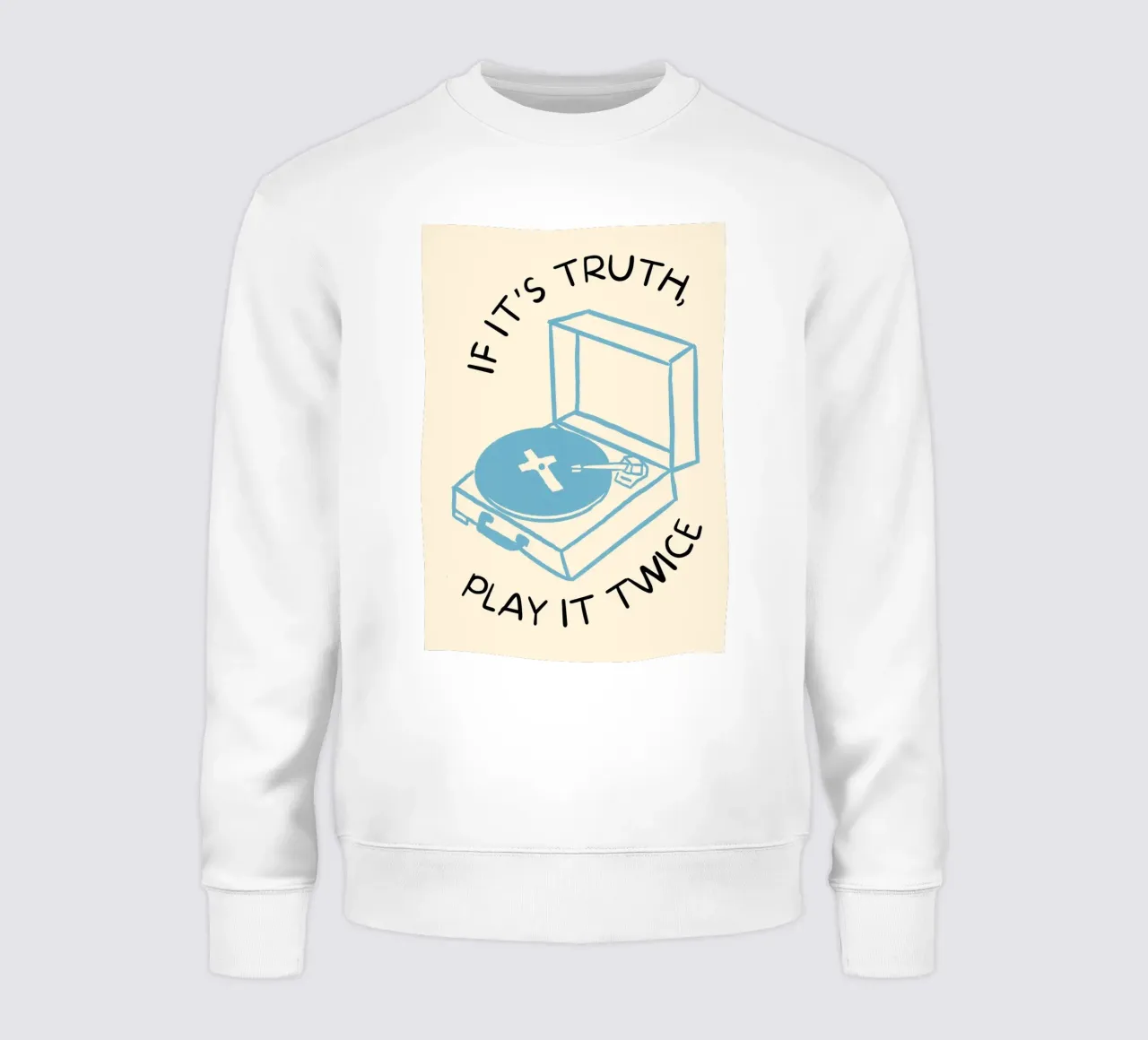 If It's Truth, Play It Twice Impresión artística sudadera de vintagepod