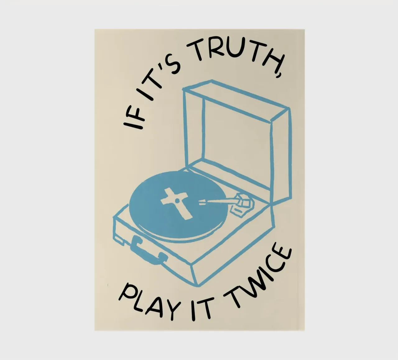 If It's Truth, Play It Twice Art Print notebook by vintagepod