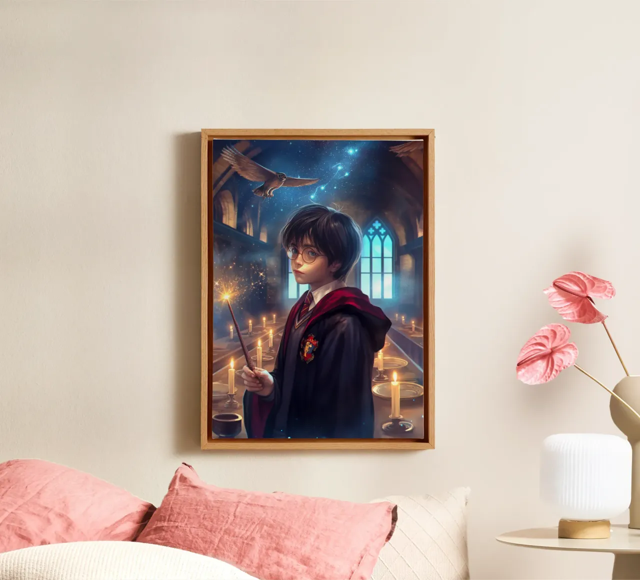 Harry Potter tela con Cornice a cassetta da Fleur de Lys