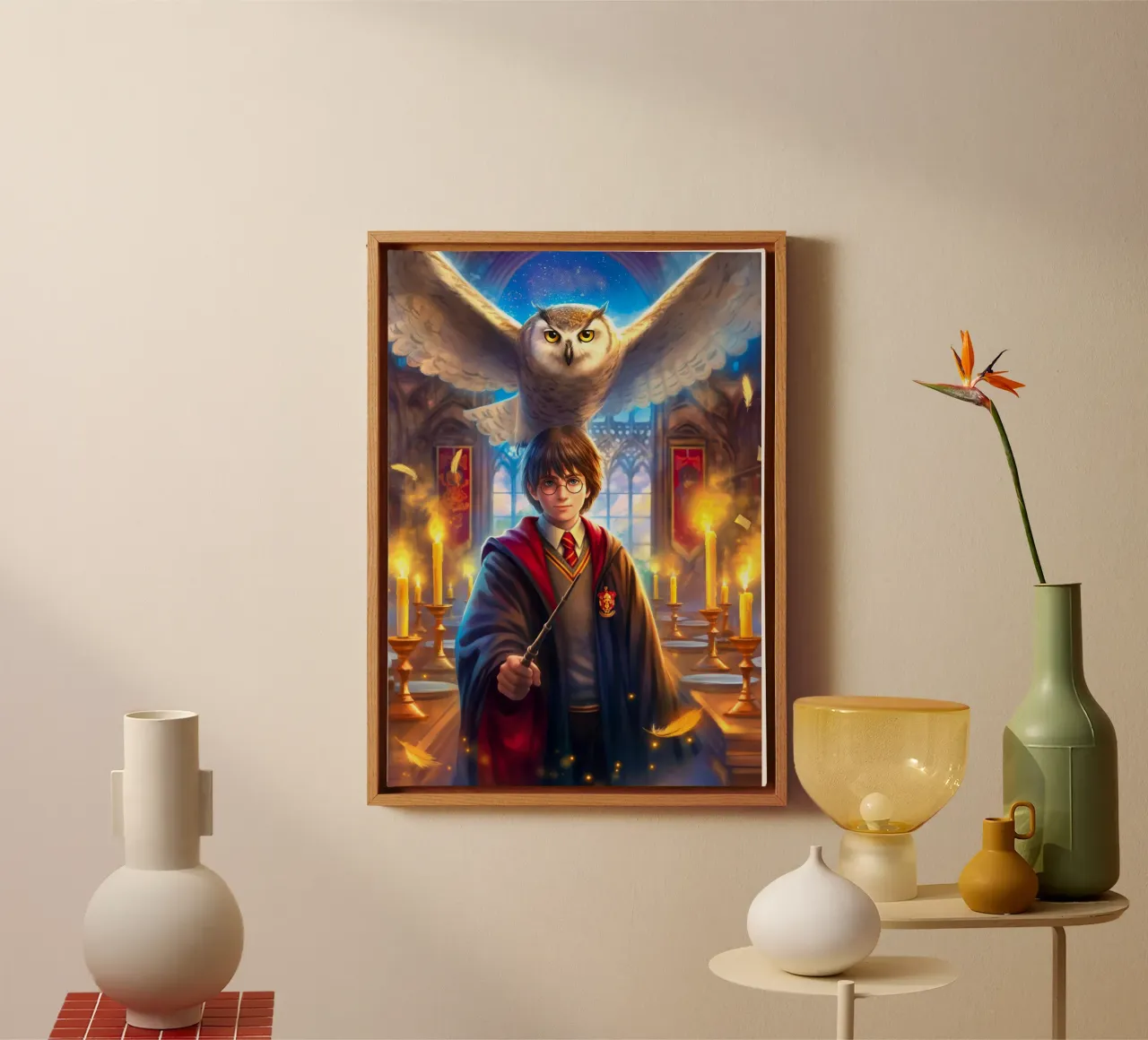 Harry Potter tela con Cornice a cassetta da Fleur de Lys