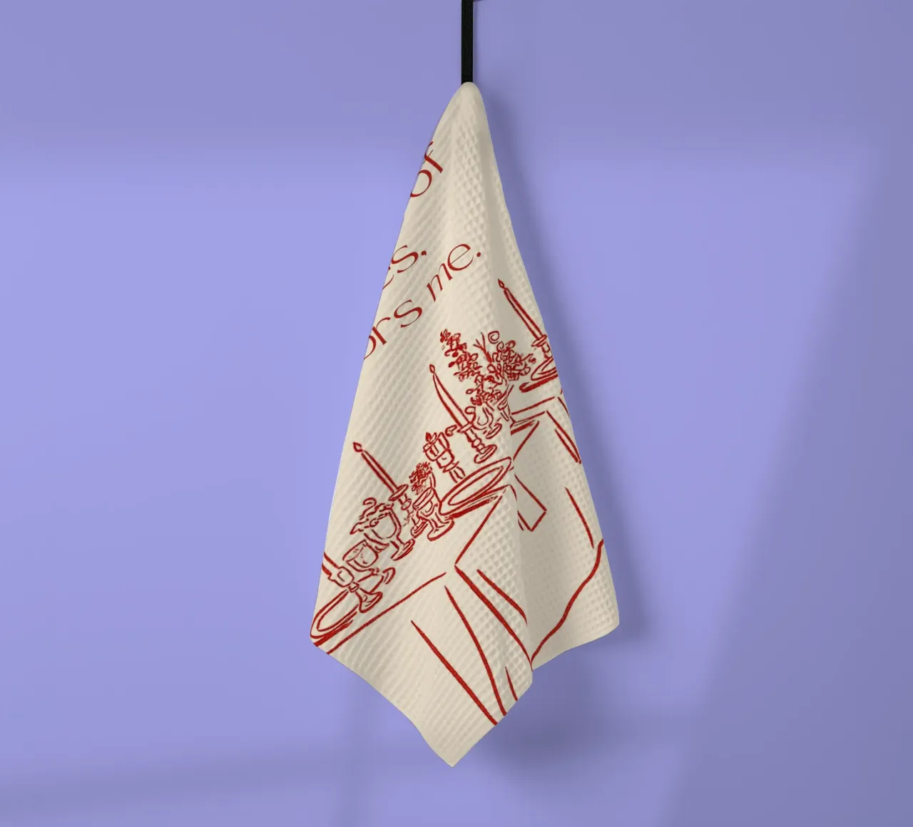 Anche di fronte ai miei nemici mi onora canovaccio da cucina da vintagepod