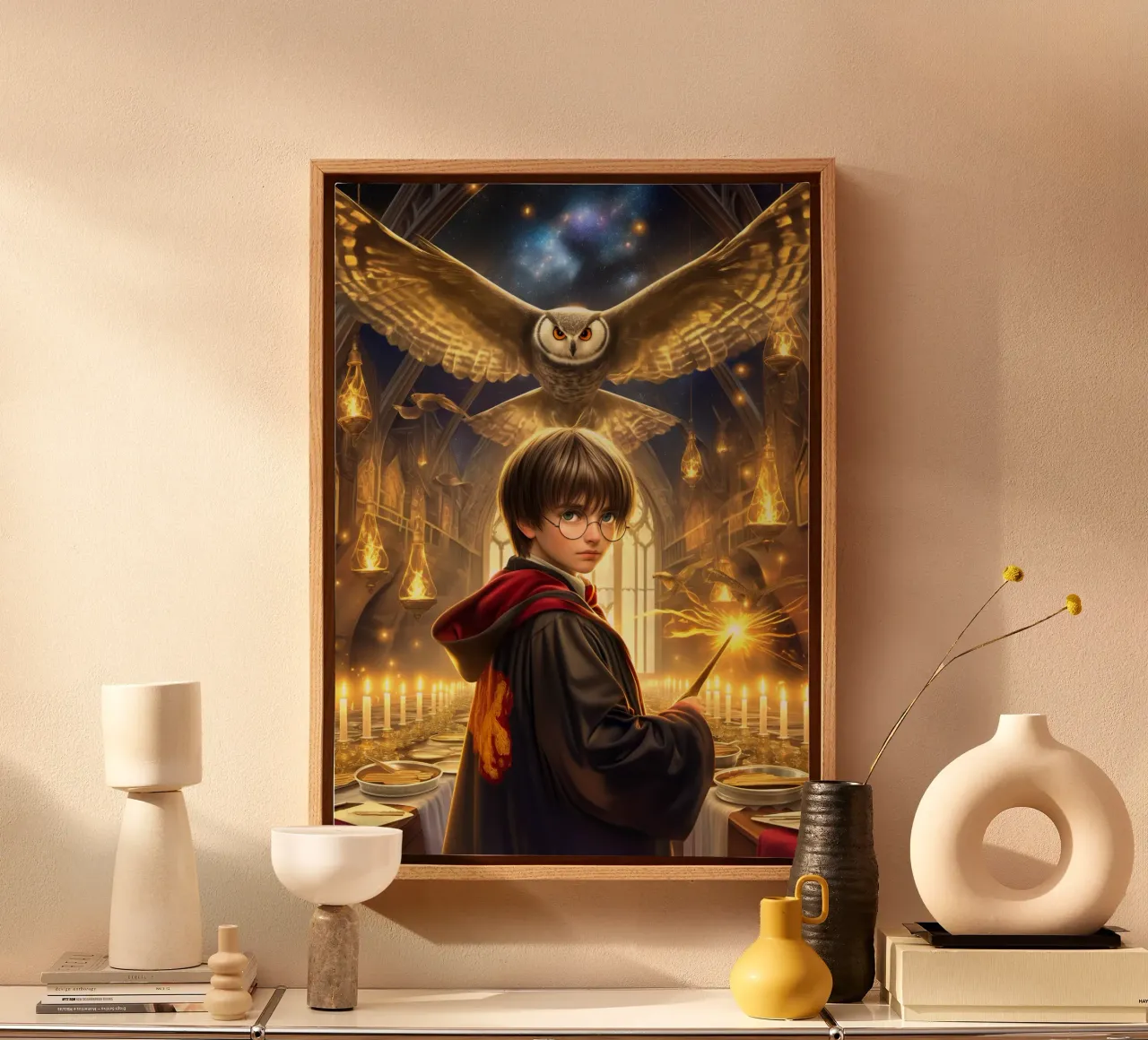 Harry Potter tela con Cornice a cassetta da Fleur de Lys