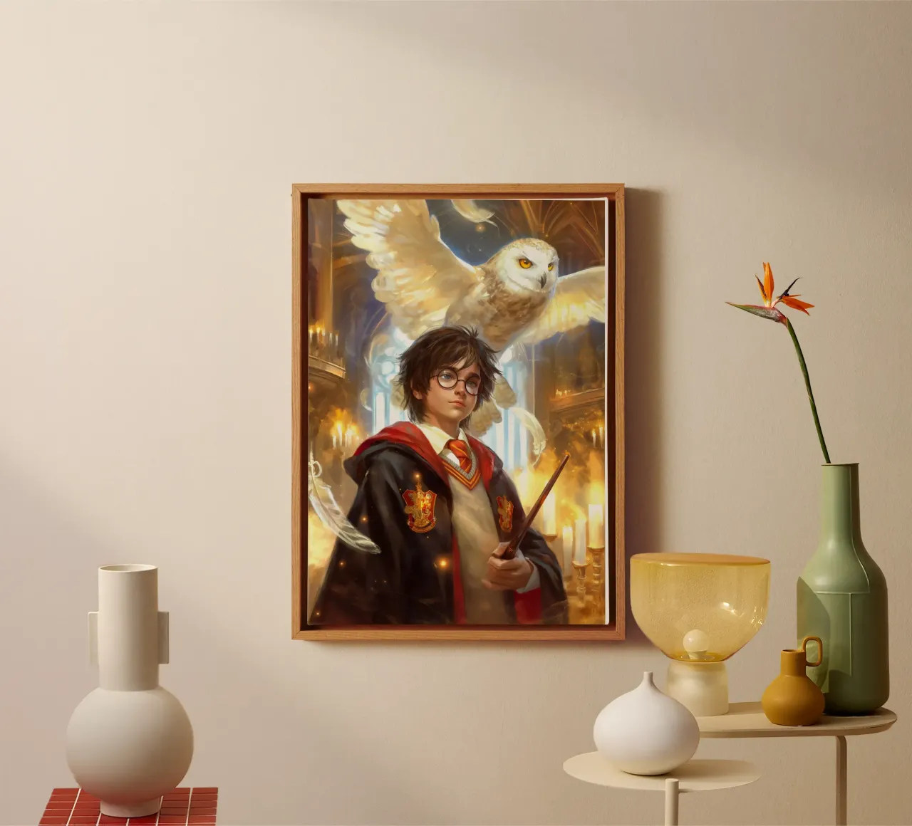 Harry Potter tela con Cornice a cassetta da Fleur de Lys