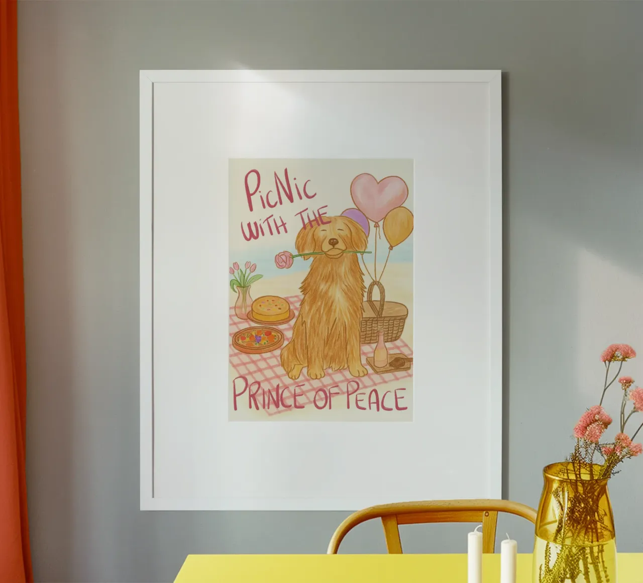 Stampa d'arte Picnic con il Principe della Pace poster da vintagepod
