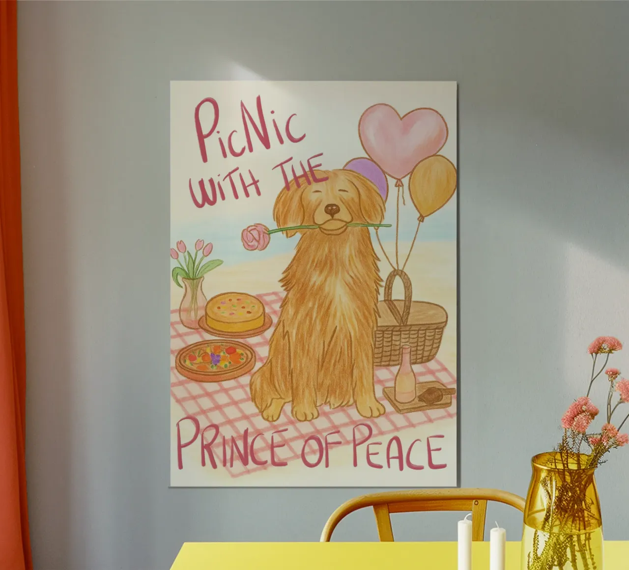 Stampa d'arte Picnic con il Principe della Pace poster da vintagepod