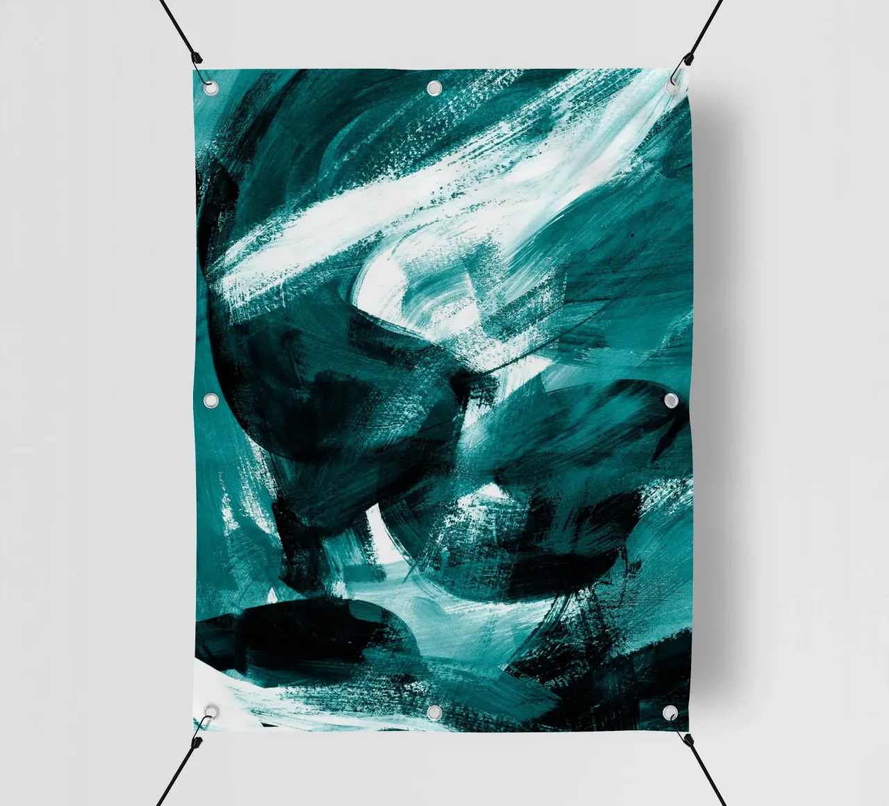 Abstract Artwork Petrol #1 telo in pvc da kathrinmay