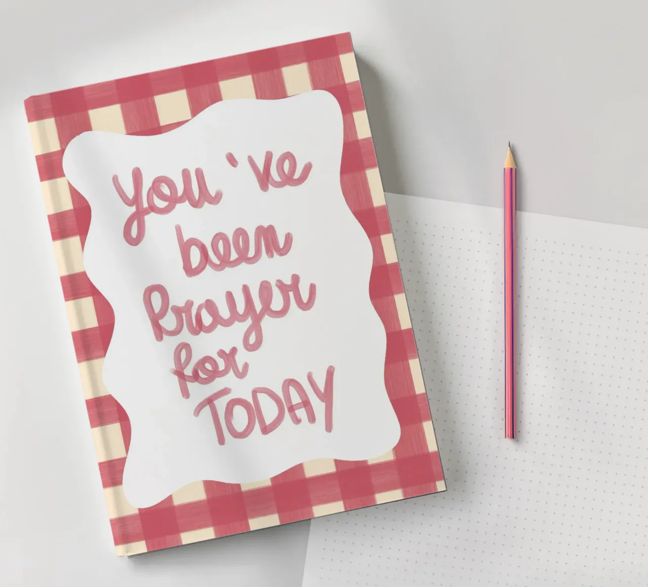 You've Been Prayed For Today Art Print notebook by vintagepod