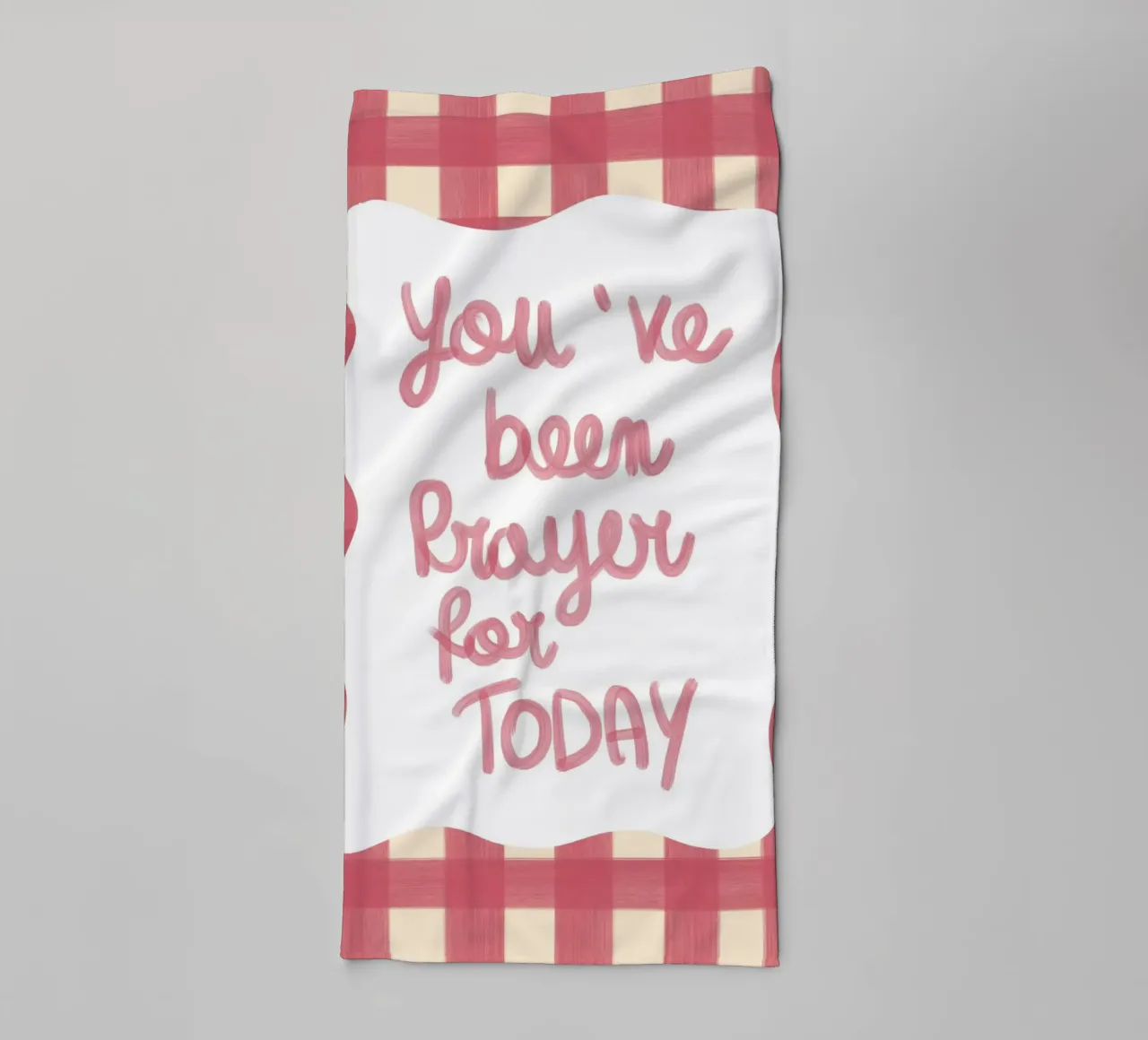 You've Been Prayed For Today Art Print towel by vintagepod