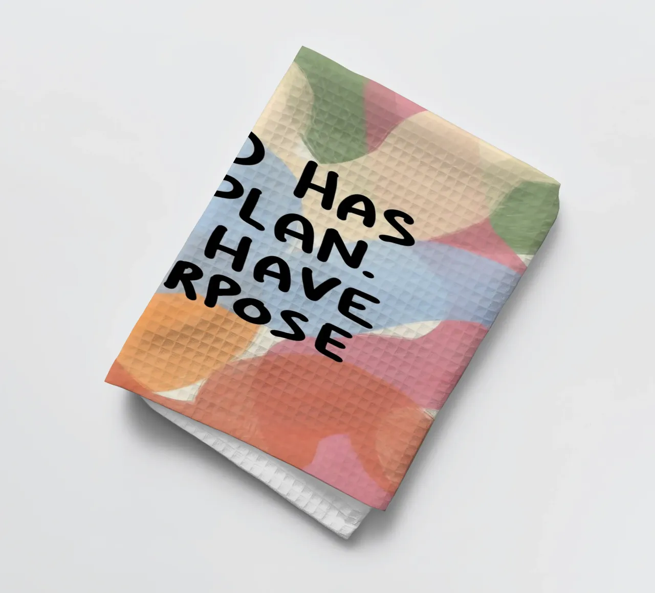 Dieu a un plan, vous avez un but torchon de vintagepod