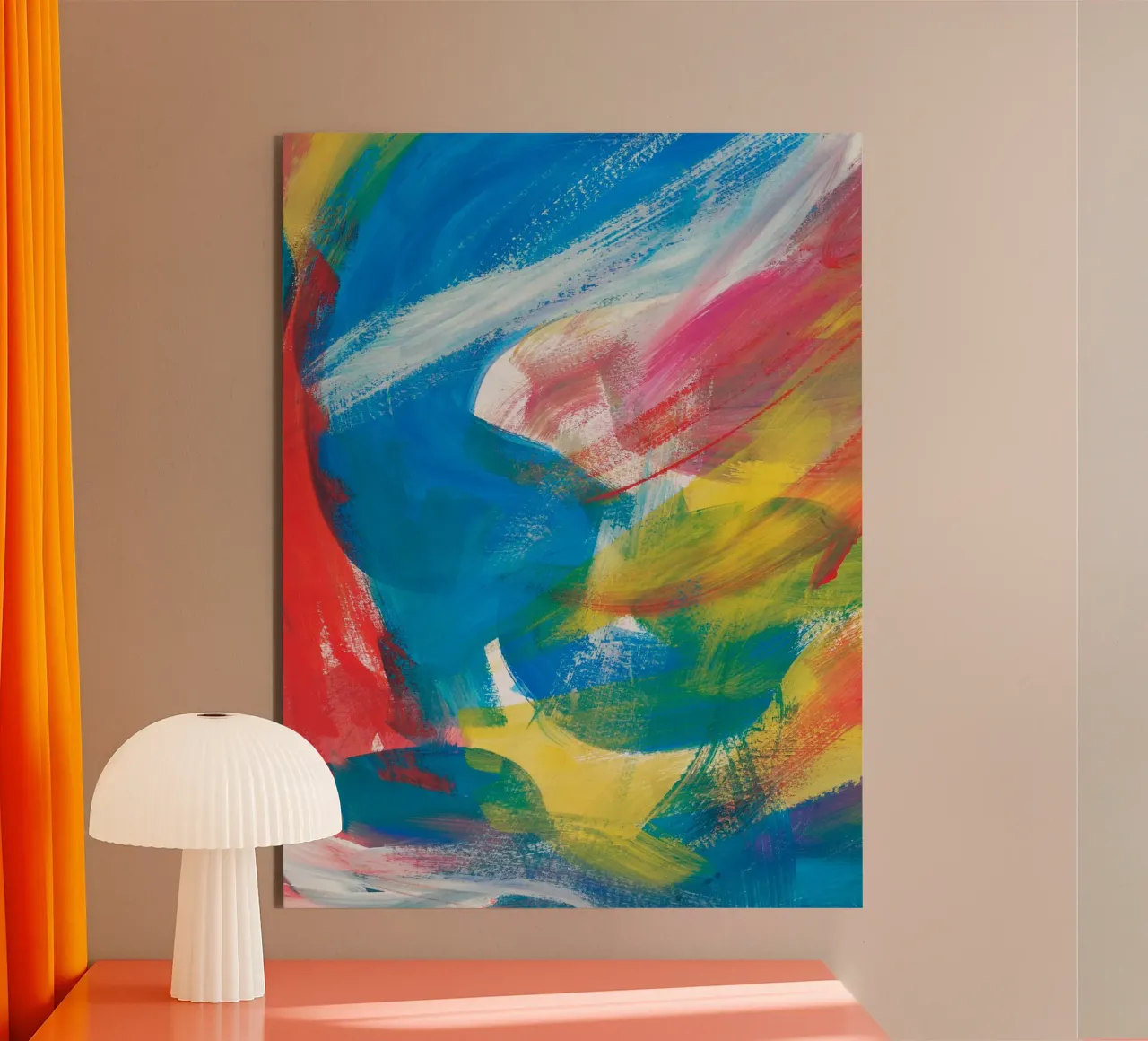 Abstract Artwork Colourful #3 alluminio dibond da kathrinmay