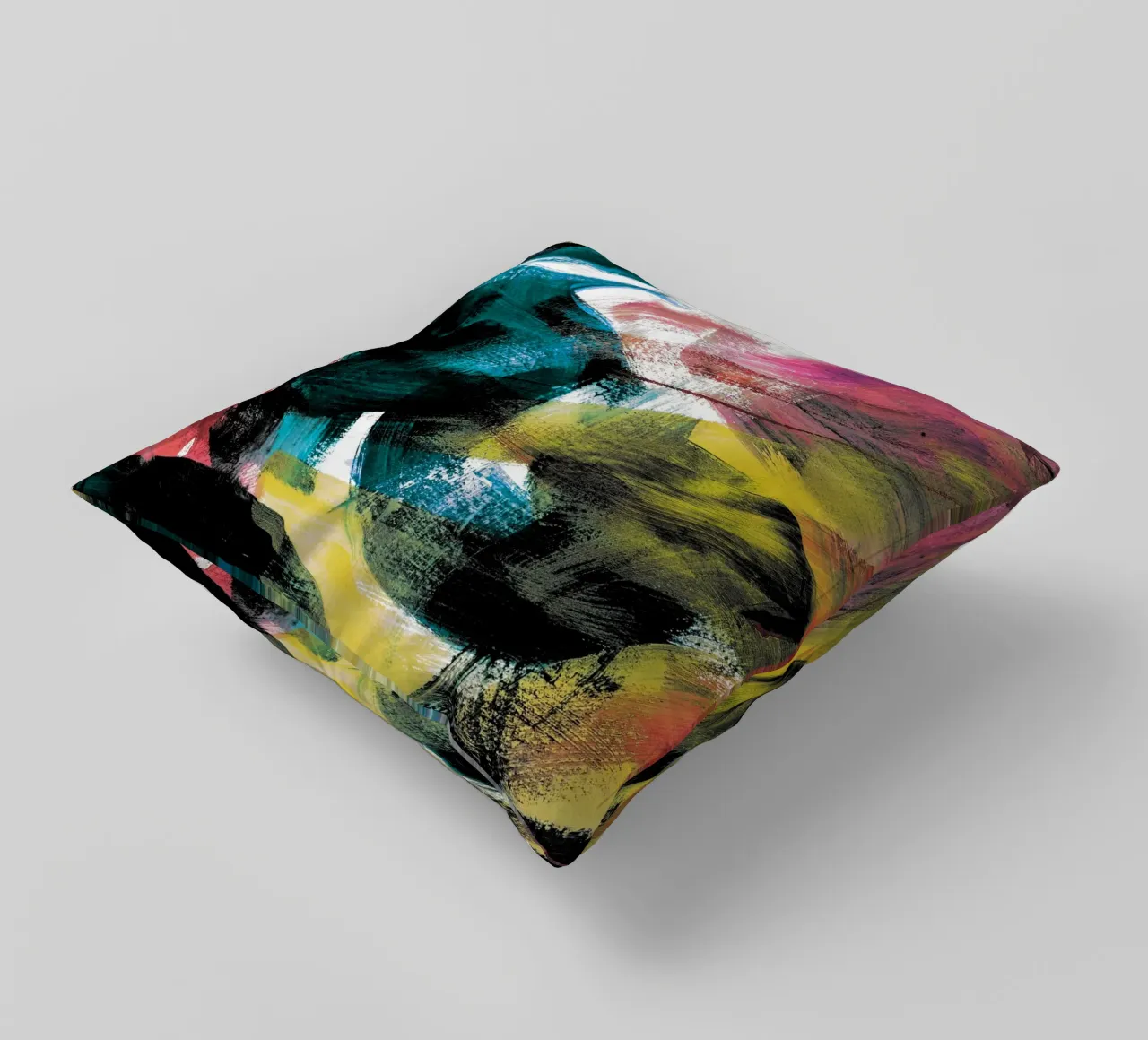 Abstract Artwork Colourful #4 cuscino da kathrinmay