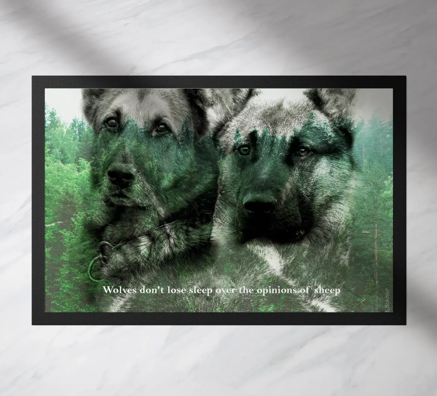 german shepherd doormat by Design by Soph