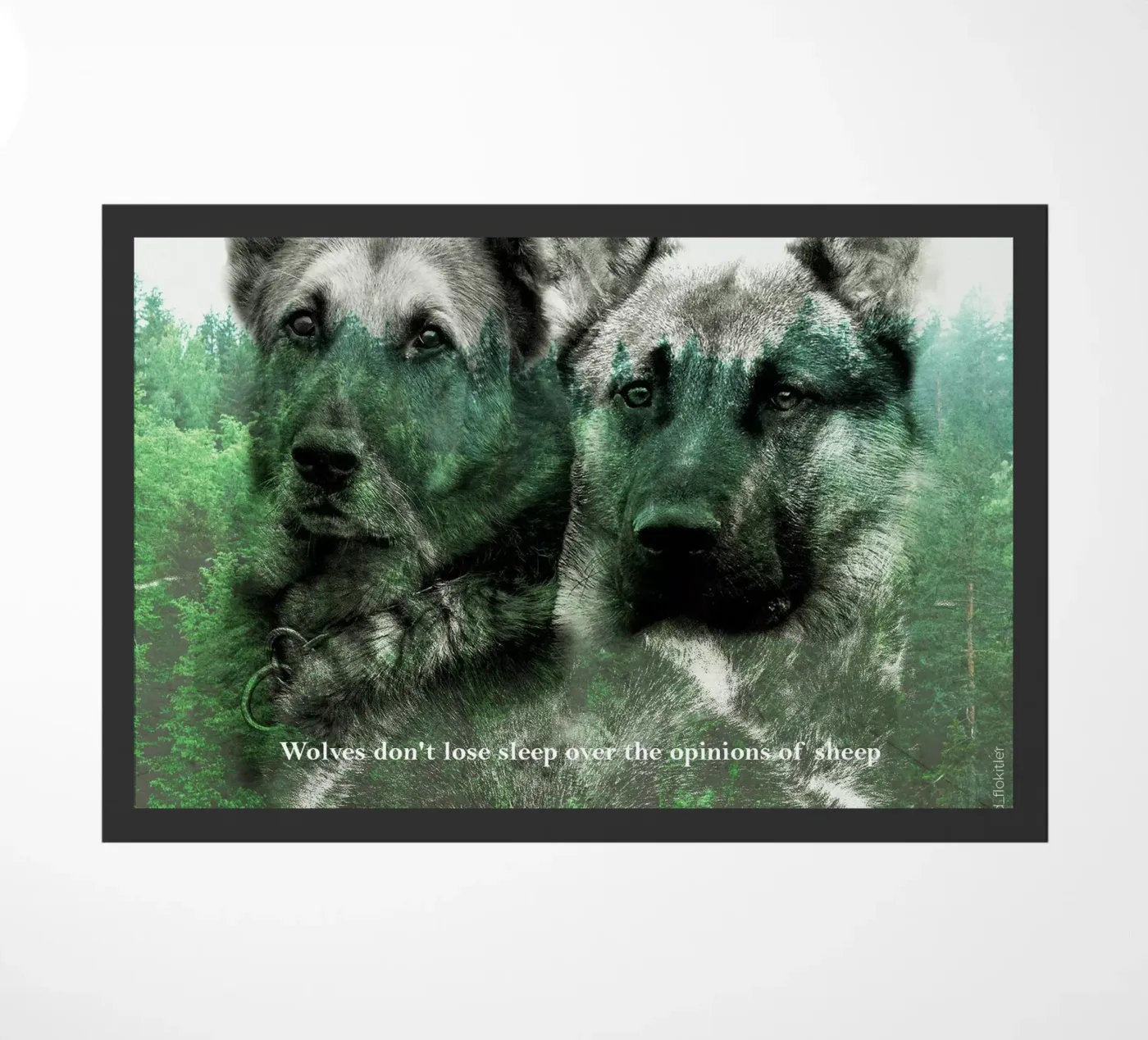 german shepherd doormat by Design by Soph