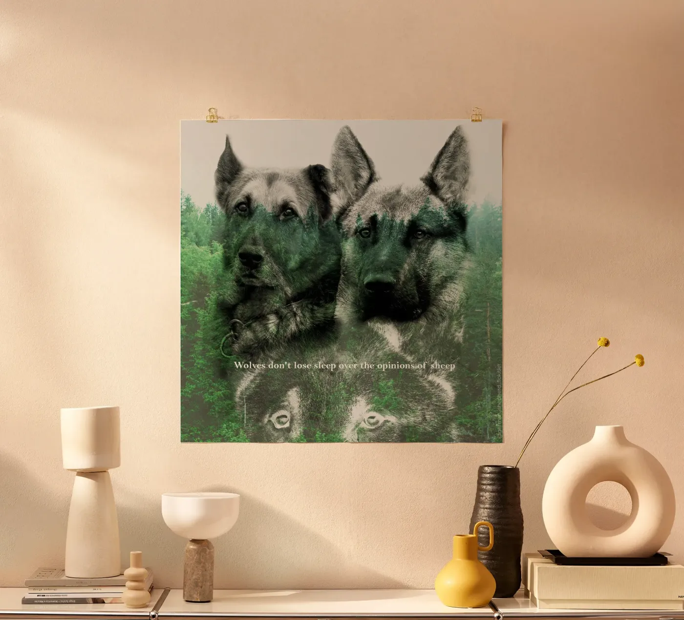 german shepherd poster by Design by Soph