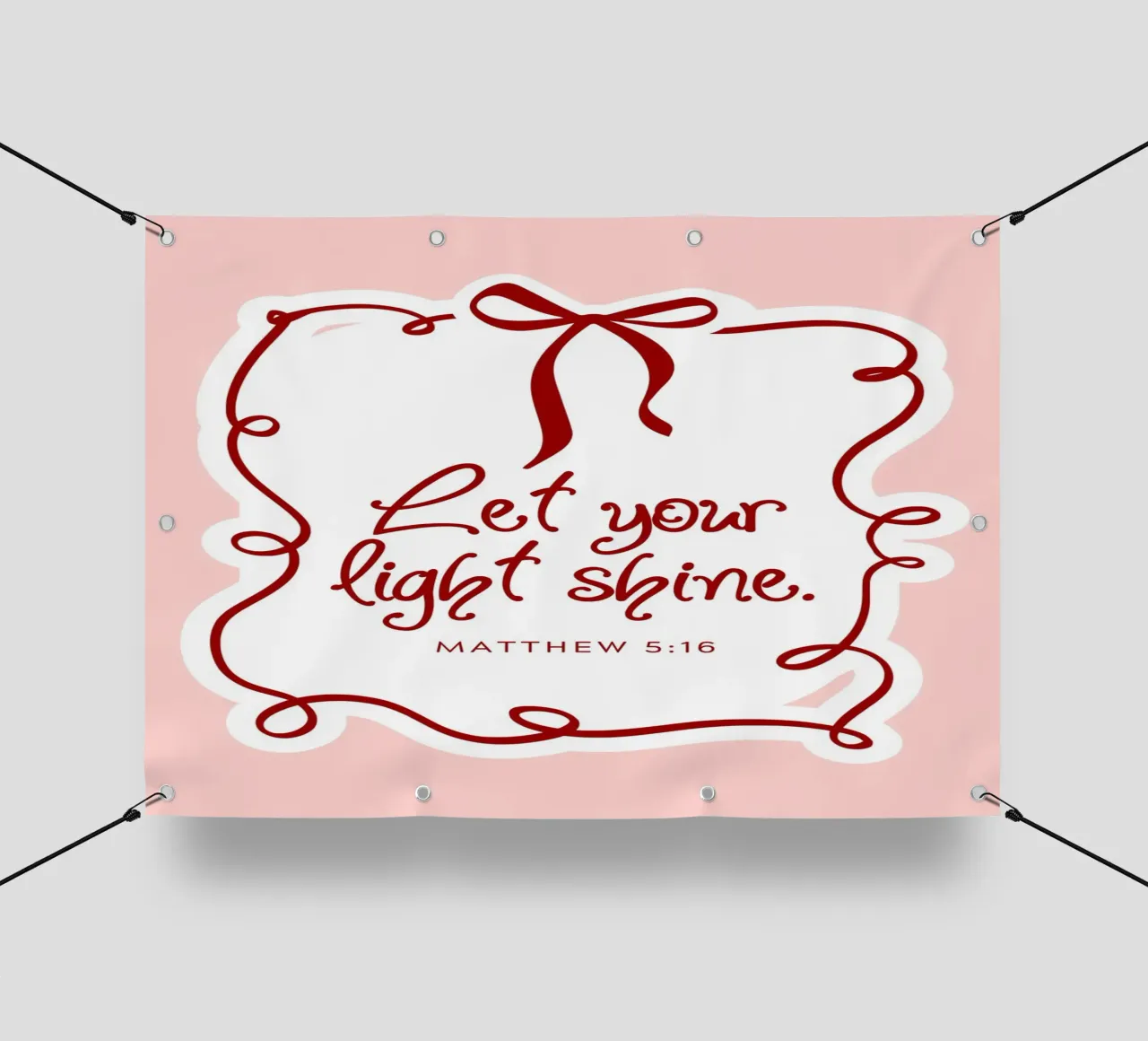 Fate risplendere la vostra luce - Matteo 5:16 telo in pvc da vintagepod