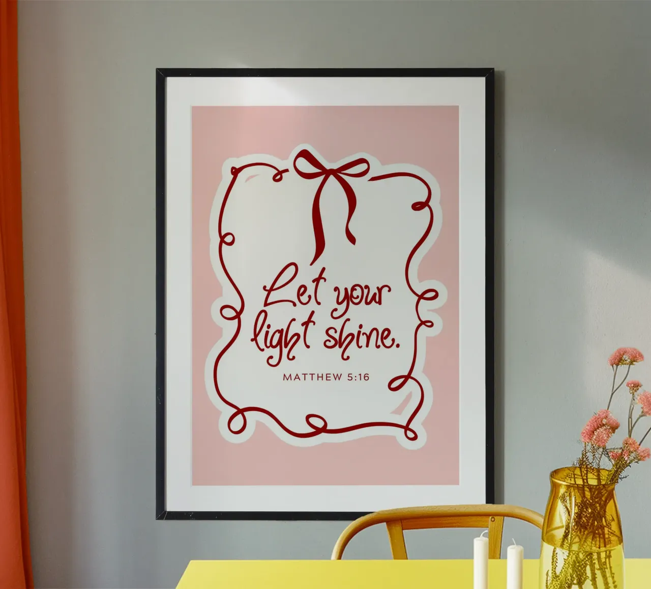 Fate risplendere la vostra luce - Matteo 5:16 poster da vintagepod
