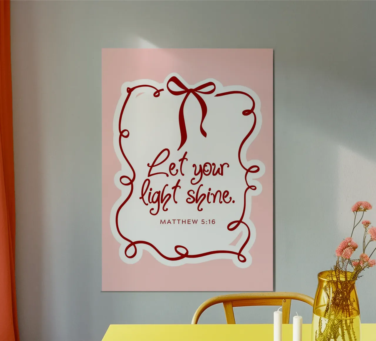 Fate risplendere la vostra luce - Matteo 5:16 poster da vintagepod