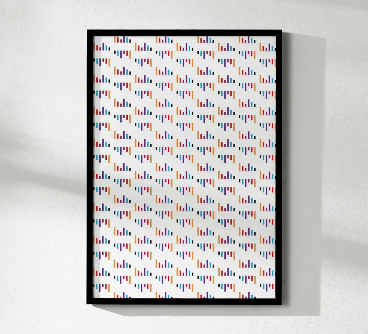 Parallel Lines #1 poster con telaio in alluminio da kathrinmay