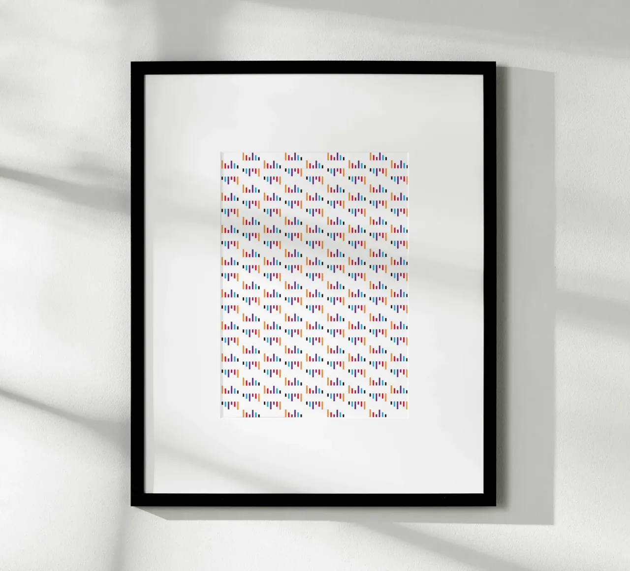 Parallel Lines #1 poster con telaio in alluminio da kathrinmay