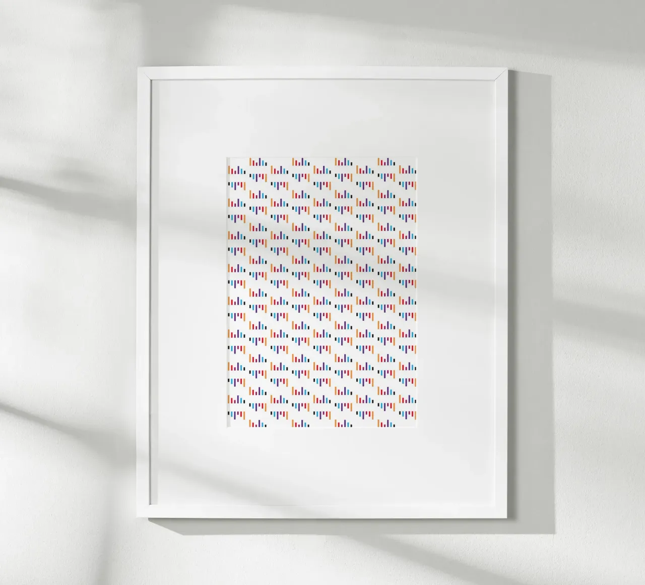 Parallel Lines #1 poster con telaio in alluminio da kathrinmay