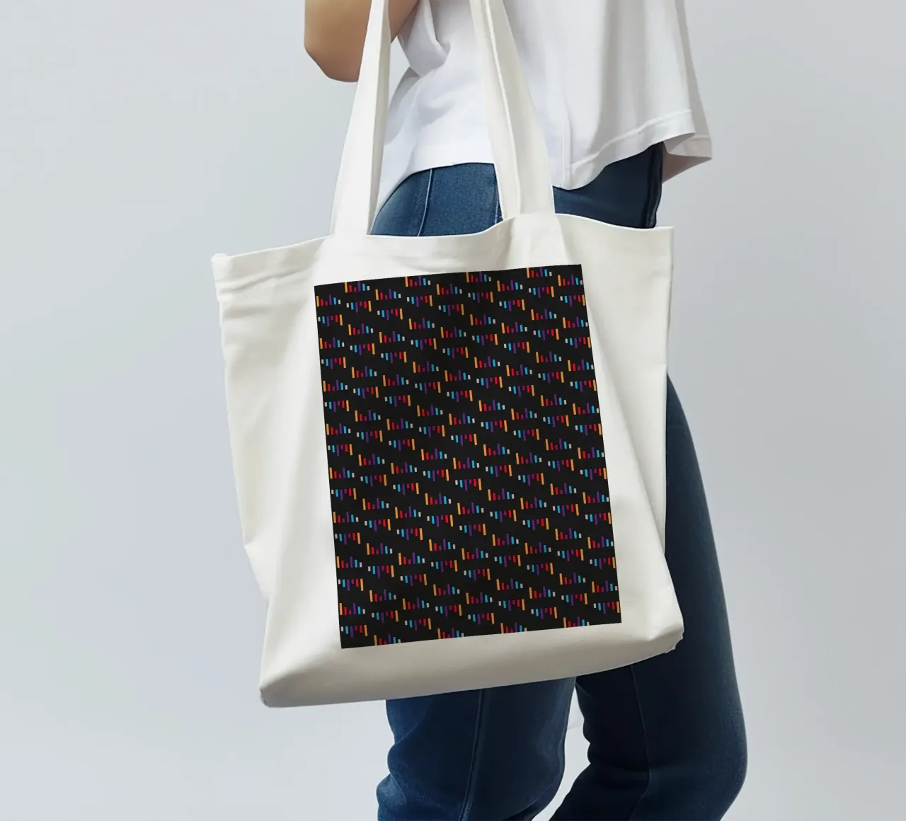 Parallel Lines #2 borsa in juta da kathrinmay