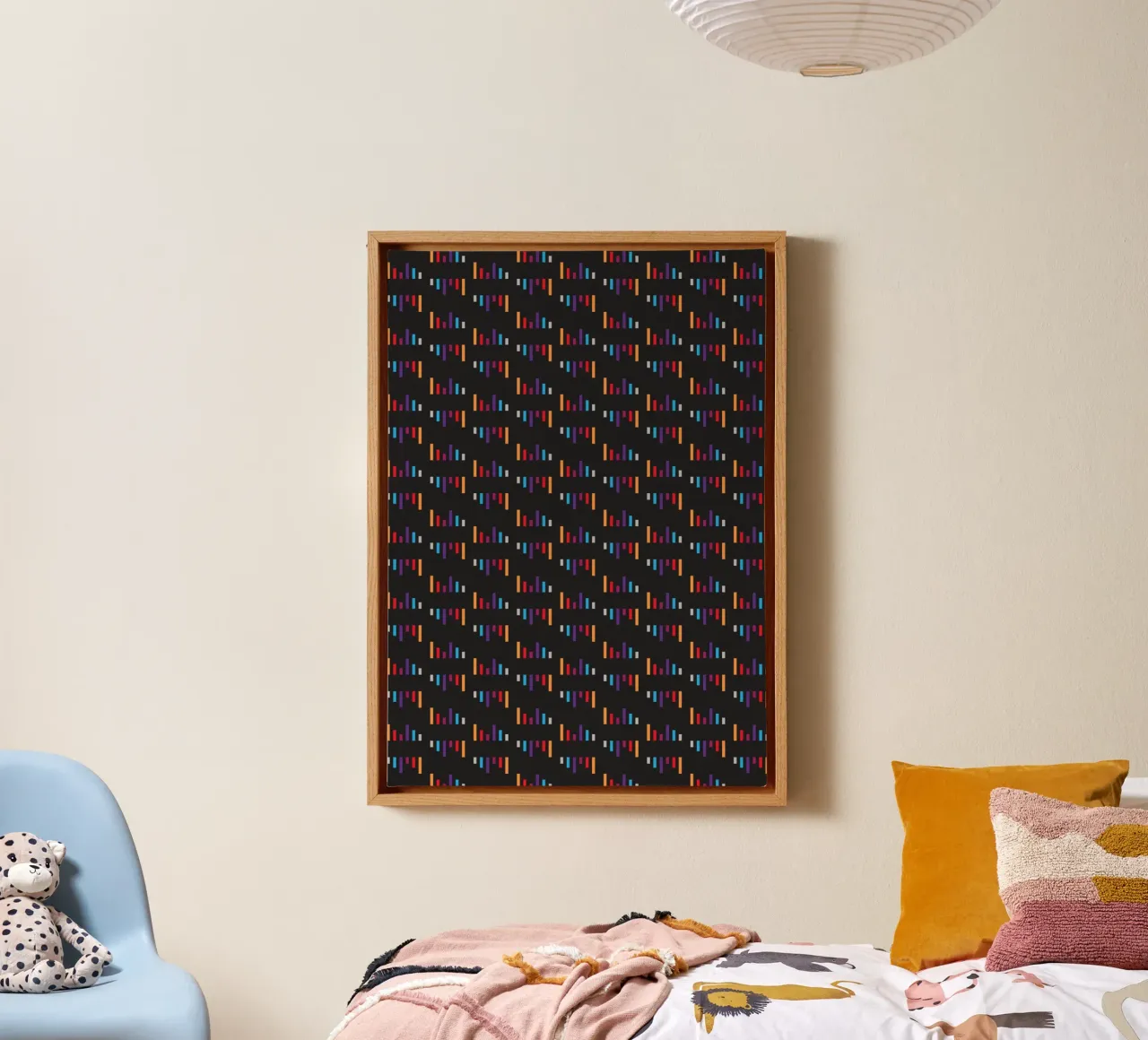 Parallel Lines #2 canvas met Baklijst van kathrinmay